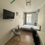 bedroom with double bed, 3 bedroom apartment 12 Ion Campineanu Street Bucharest