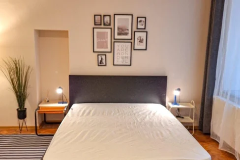 Cozy bedroom with double bed