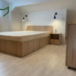 Bedroom with double bed, 1 bedroom apartment 30 Occidentului Street Bucharest