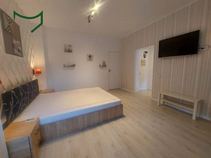 Cozy bedroom with double bed, 1 bedroom apartment in Sector 2 Bucharest